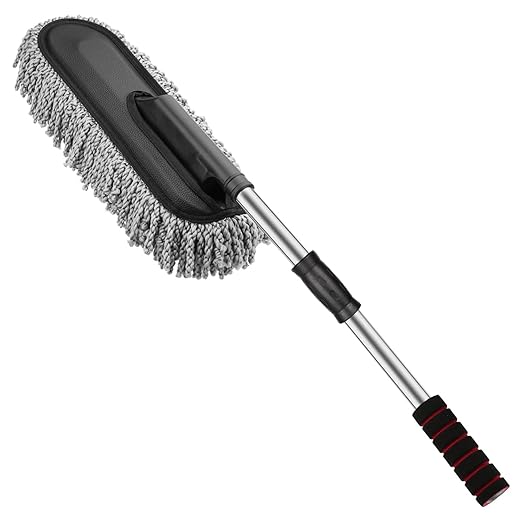 Soft Microfiber Car Duster Brush – Quick Dust Cleaning Tool