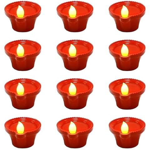 Water Sensor Diya Pack of 24 – Festive Decorative Diyas